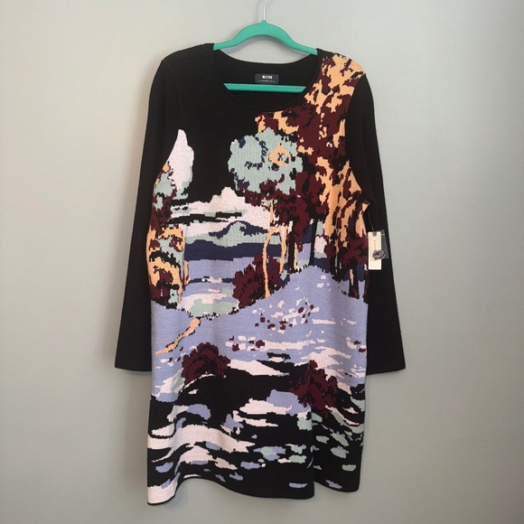 NWT Anthropologie Maeve Scenic Mini Sweater Dress Size XL - Picture 2 of 8